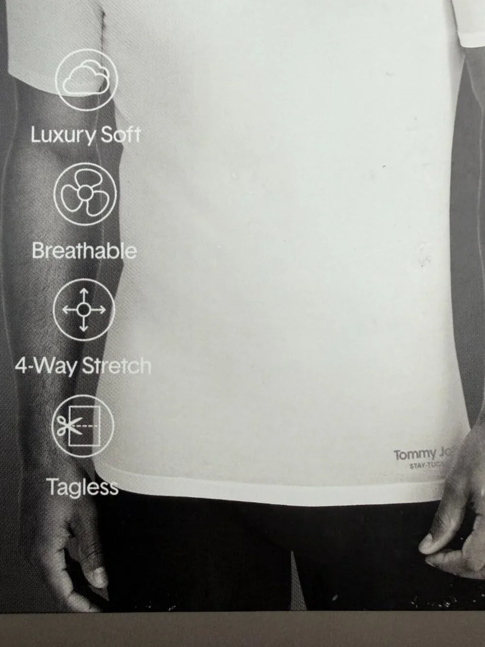 Tommy John Essential Second Skin Modal Crew Neck Undershirt 3-Pack Black M NWT
